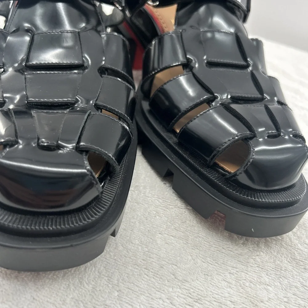 Christian Louboutin RARE Sample Chunky Lug Sole Sandals – Red Bottom Men 10.5-11